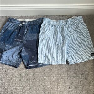 Men's Blue Swim Shorts Set